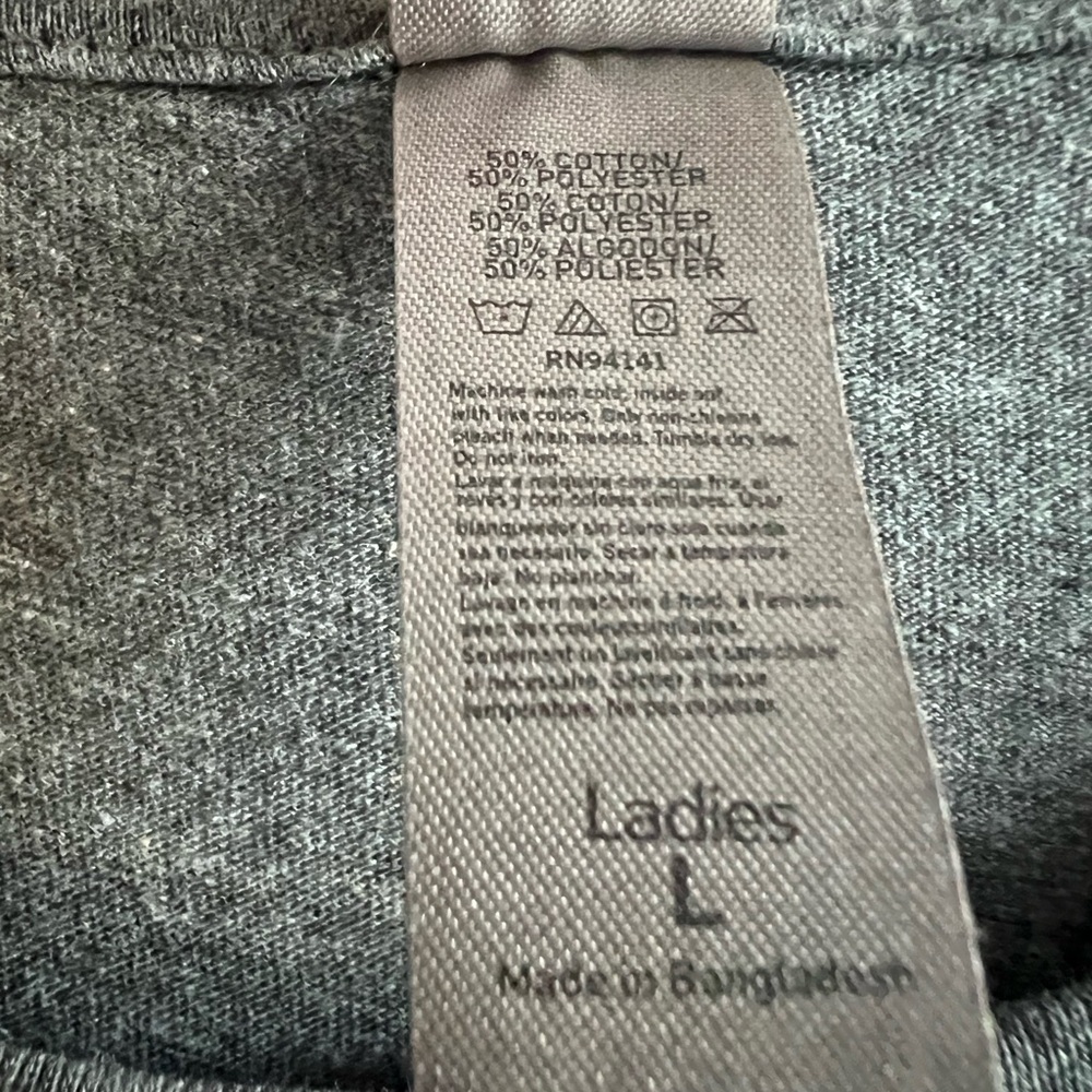Instant Message Gray Graphic Fall Tee - Picture 3 of 5